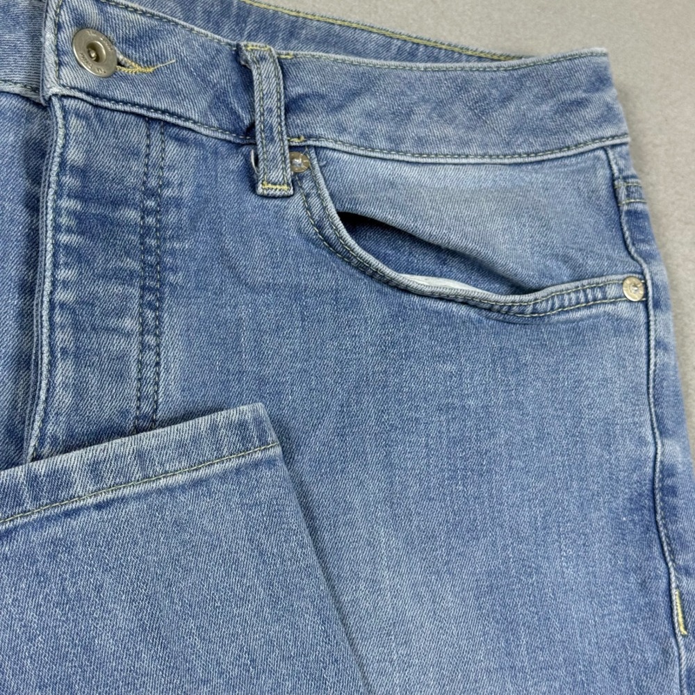 Topman Mens Slim Fit Jeans Light Wash Blue Denim Pants 32R